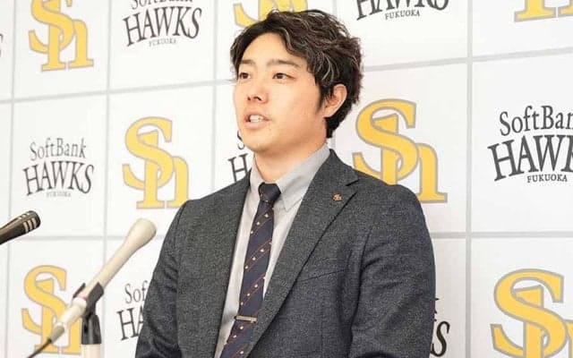 鷹・松本裕樹が1.1億円でサイン　周東に続き大台突破…評価に喜び「目標でもあり通過点」