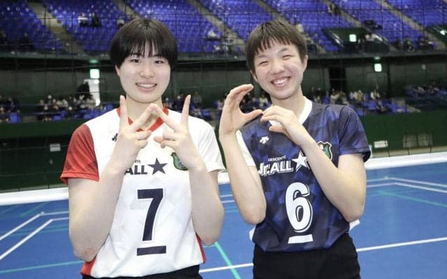 福村心優美（就実高）×西村美波（金蘭会高）「全国大会の決勝でエースの打ち合いを」【月刊バレーボール2024年4月号バックナンバー　ドリームマッチ対談】