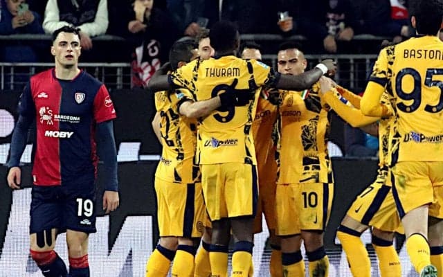 不調カリアリに3発快勝のインテルがリーグ5連勝で2024年を締めくくる！【セリエA】