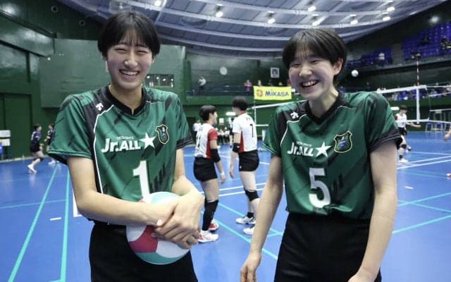 秋本美空（共栄学園高）×北川美桜（松山東雲高）「仲よしコンビが目指す世界の頂点」【月刊バレーボール2024年4月号バックナンバー　ドリームマッチ対談】
