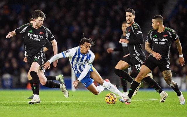 三笘薫が途中出場のブライトンはアーセナルと拮抗ドロー…4戦連続ドローで8戦未勝利に【プレミアリーグ】