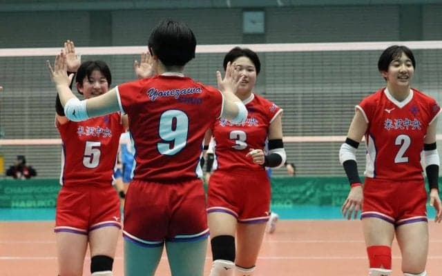 春高バレー　米沢中央が日南学園にストレート勝ち、〝さくらんぼパワー〟全開で好発進