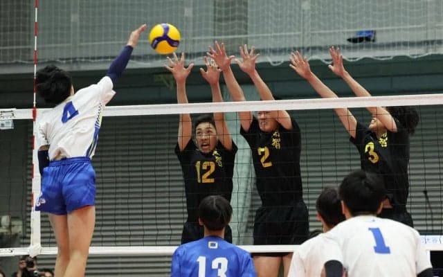 春高バレー　和歌山代表　開智（男子）フルセット制し初戦突破