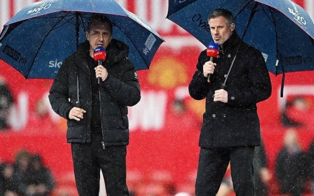 両クラブの心情を完璧に表現？　無事開催決定のリバプールvsユナイテッドの試合前にレジェンドOB2人の爆笑のせめぎ合い