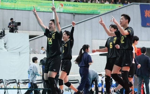 春高バレー　開智がストレート勝ちで3回戦に進出　同校史上初の4強入りに前進