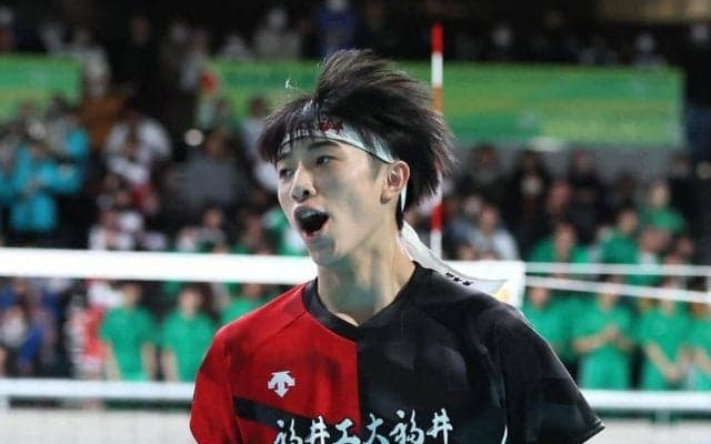 春高バレー　前回準優勝の福井工大福井が3回戦に進出　エースで主将の山本快が奮闘