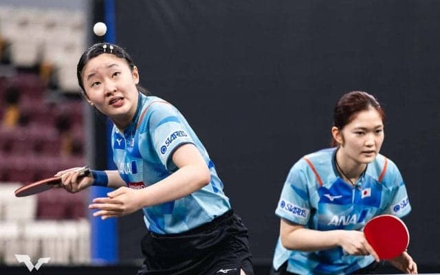 張本美和、木原美悠ペアが世界2位の大藤沙月、横井咲桜ペアと注目マッチアップ　アジア卓球でも熱戦、屈指の若手ペア同士の戦い【WTTスターコンテンダードーハ】