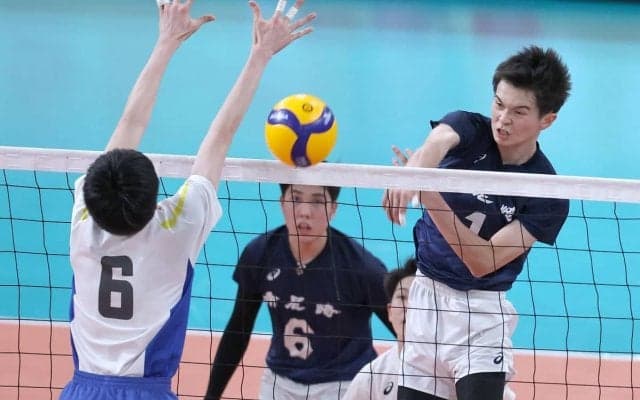 春高バレー　兵庫男子・市尼崎、駿台学園の壁高く　15年ぶりの決勝進出ならず