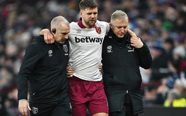 前線に離脱者続出のハマーズ、フュルクルクが数週間の戦線離脱に…