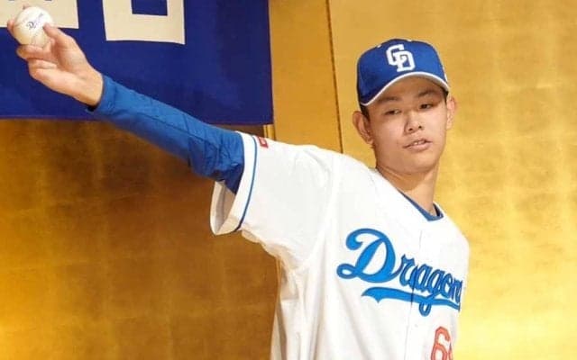 190cmの中日ドラ6は「エースになれる」　圧倒的存在感にX衝撃「楽しみしかない」