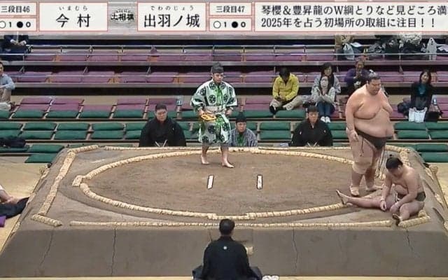 何度ぶつかってもびくともしない……超巨漢力士の“ダメージ吸収スキル”にファン騒然 対戦力士がふらふらに…「大丈夫か？」心配の声