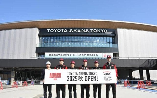 建設中の「TOYOTA ARENA TOKYO」が報道陣に公開…A東京の3選手は「早くプレーしたい」と興奮