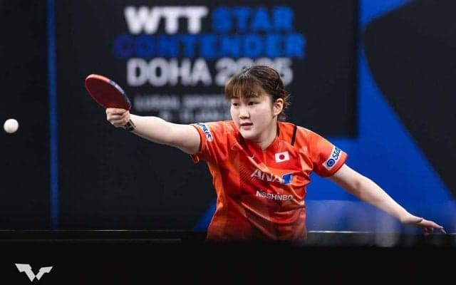 第1シードの大藤沙月がベスト8進出、世界1位ペアの横井咲桜と同士討ちが実現　平野美宇は豪州選手に敗れ2回戦で姿消す【WTTコンテンダーマスカット】