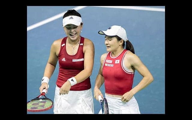  青山/ 穂積ペア 快勝で初戦突破 