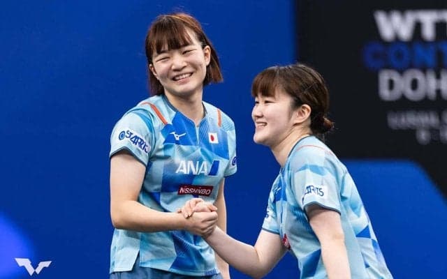 世界1位の大藤沙月、横井咲桜ペアが「信じられない逆転劇を見せた」　中国勢撃破に公式が脚光、シングルスでは直接対決が実現【WTTコンテンダーマスカット】