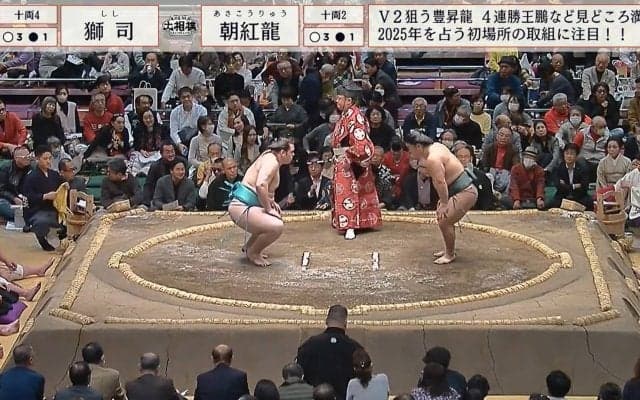 「オーラ半端ない！」「これはヤバイ」大相撲中継で2人の“世界チャンプ”が奇跡の共演 「テンション上がるわ」ファン大興奮