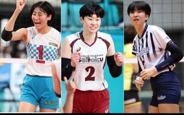 【バレー】姫路　秋本美空（共栄学園高）、河俣心海（下北沢成徳高）、矢田和香（今治精華高）の内定を発表　SV女子