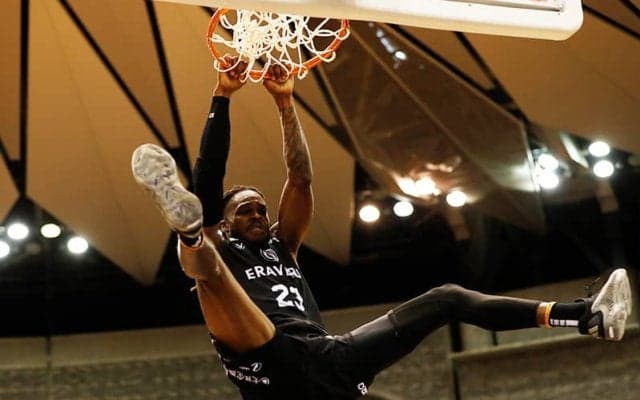 B2鹿児島のアンソニー・ゲインズ・ジュニアがダンクコンテスト優勝…富樫と協力し豪快ダンク披露