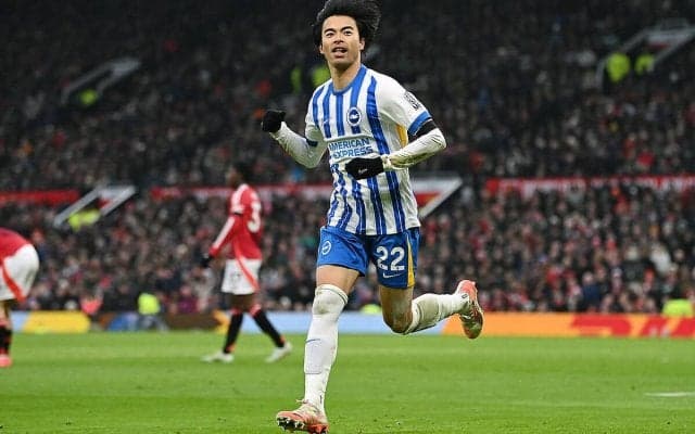 2戦連発の三笘薫がPL通算日本人最多15点の新記録！　ユナイテッド粉砕の1ゴール1アシストで久々の連勝に導く【プレミアリーグ】