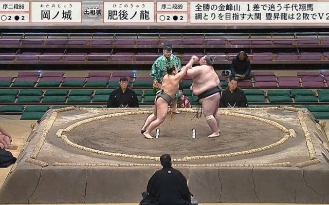 小兵力士、“百裂張り手”で超巨漢が激しく振動「嘘でしょ」「凄い回転」驚きの声