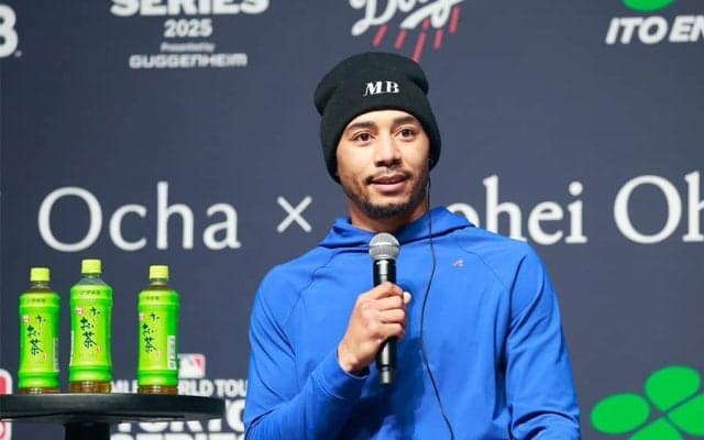 ベッツが都内にサプライズ登場　開幕カードで“3HR”期待…大谷翔平は「神様みたい」