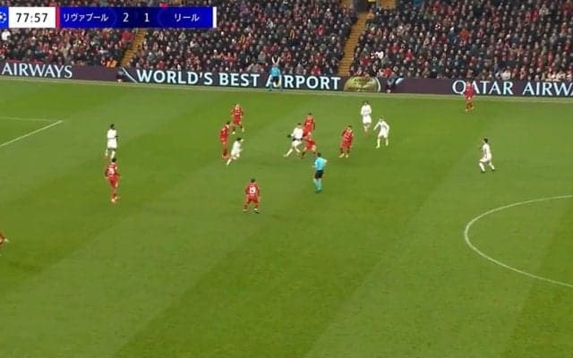 「今日も遠藤が素晴らしいな」遠藤航が秒で“封殺”「起点は遠藤のカットよ」「攻守ともに効いてる」超速ボール奪取で圧巻ロングカウンターを演出