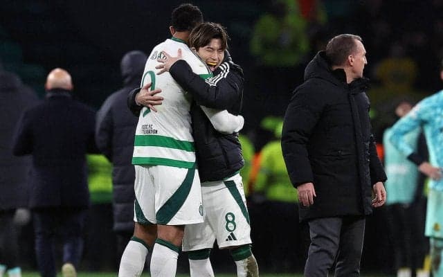 旗手怜央が起点のOGでセルティックが大きな勝ち点3！　前田大然は暴力行為で退場に、古橋亨梧は3度ネット揺らすも幻に【CL】