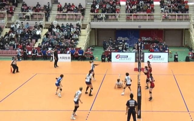 女子バレー、驚異の反射神経で\"猫パンチ\"レシーブ炸裂 直後に“カエル飛び”トスも…「こんなの初めて見た」激しいラリーでの一コマにファン大興奮