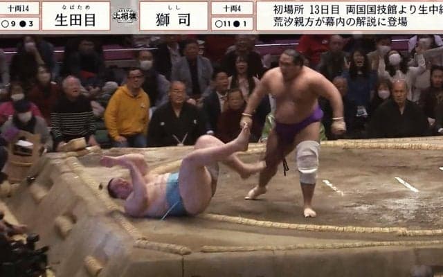 「あの右、本物や」「覚醒しすぎ」生田目、絶好調の獅司を土俵に叩きつける 館内騒然