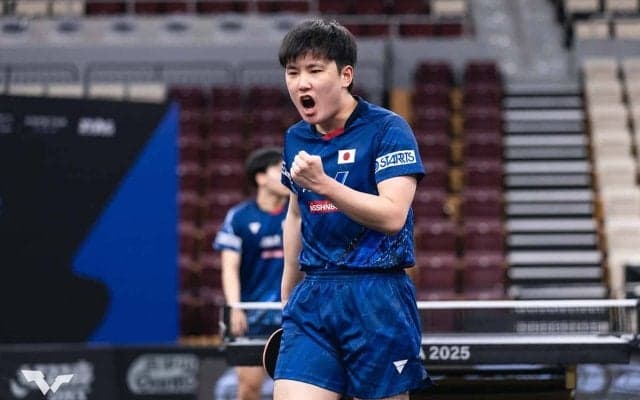 張本智和、世界43位の田中佑汰を寄せつけず貫録ストレート勝ち　妹・美和もベスト4進出で史上初の快挙も視界【全日本選手権2025】