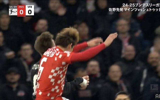 空中で頭突き！ 佐野海舟、今季“初”警告シーンが話題…1627分で1枚目「イエローじゃないだろ」「珍しくね？」反響続々