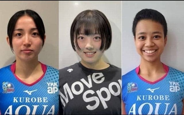 【バレー】KUROBE　畑葵（日本大）、稲田心蕗（日本女体大）、平野シアラ美恵アディナ（金蘭会高）の内定を発表　SV女子