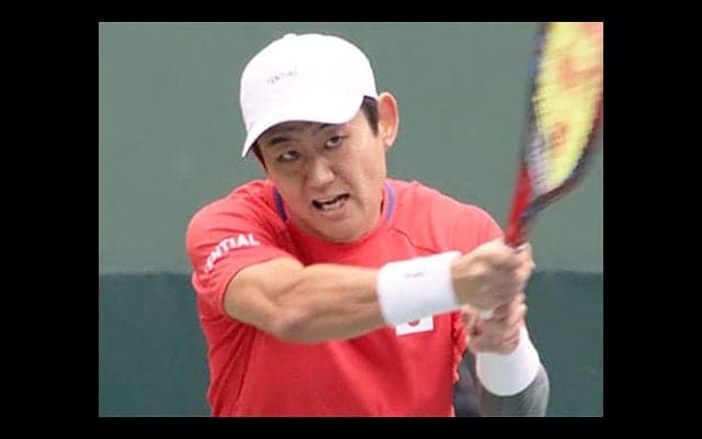 西岡良仁 ストレート勝利で日本1勝