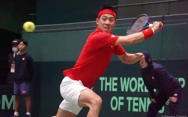 錦織圭はストレートで敗戦「ずっと悪かった」「楽にプレーさせてしまった」。日本は1勝1敗で2日目へ [デビスカップ／イギリス戦]