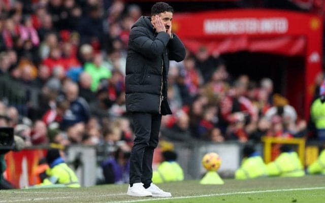 降格した1973-74シーズン以来の今季ホーム7敗目、アモリム監督は｢ファンがネガティブになるのは当然｣と謝罪