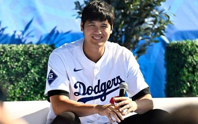 大谷翔平がまさかの死球予告　“クソガキ”発動…米司会への珍解答に一同大爆笑