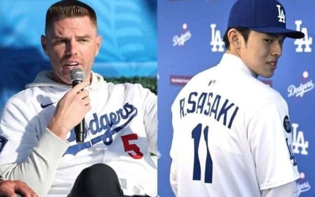 「昔ならありえない」ロハスから“新人”佐々木への背番号譲渡　異例対応をド軍主砲フリーマンも絶賛「これこそプレーしたいと思う理由さ」