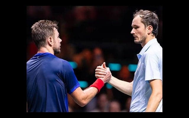  メド、ワウリンカに逆転勝ちで初戦突破 