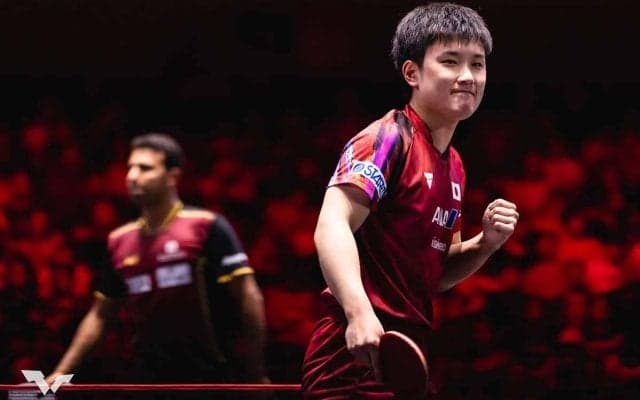 張本智和、エジプト選手相手の勝因に挙げた“準備力”　中国トップ勢も参加の今大会ノルマは「ベスト8以上に進出する」【シンガポールスマッシュ】