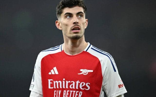 アーセナルに更なる追い打ち、ハヴァーツがトレーニング中にハムストリングを負傷か