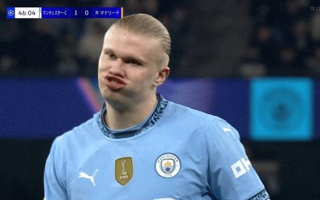 爆笑必至！ ハーランドの“唇プルプル”が高速すぎる！「なんやそれw」「吹き出すわ」「どうやってるの？」ファン盛り上がり