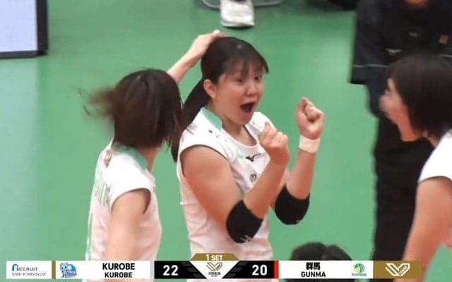 女子バレー、ブロックした本人が“震える”珍事 大学No.1選手がドイツ代表をシャットアウト！ 直後の驚き＆面白リアクションに反響