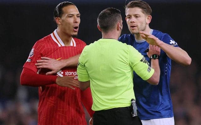 「明らかに失望」ファン・ダイクが土壇場ドロー悔やむ…試合後の小競り合いは問題視せずも「審判は試合をコントロールできなかった」