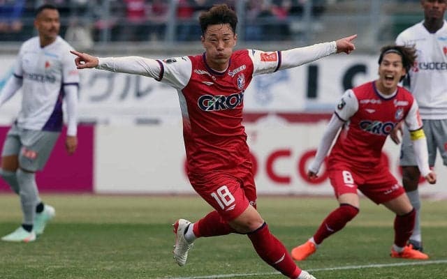 J1初昇格の岡山が京都に完勝で歴史的J1初勝利！　クラブ初弾の田上大地に木村太哉が追加点【明治安田J1】