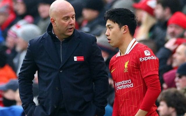 「いかに重要な存在か」リバプール指揮官が遠藤航の働きぶりを評価、苦しい状況でのクローザー起用も「チームを助ける決断」と信頼を置く