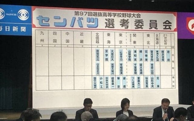 北信越は日本航空石川、敦賀気比の2校を選出　選抜高校野球