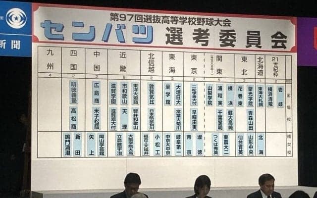 順位通りに明徳義塾と高松商選出　選抜高校野球・四国選考経過