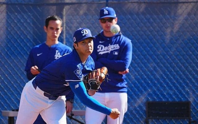 大谷翔平が151km“御前投球”、ロバーツ監督称賛「グッドだ」　20日休養日、独自調整へ