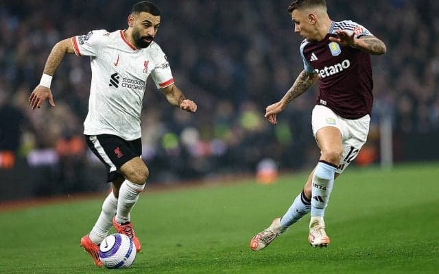 首位リバプールはアストン・ビラとの強豪対決でドロー…サラー1G1Aも敵地で勝ち点1【プレミアリーグ】