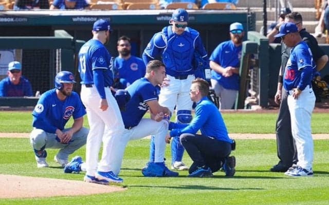 ド軍ミラー、頭部に打球直撃→交代　170キロが襲った恐怖…OP戦初戦でまさかのアクシデント